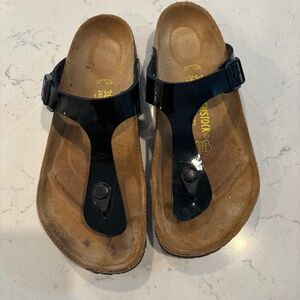 Birkenstock Women Black Patent Slip on